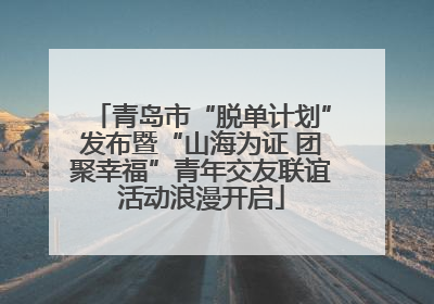 青岛市“脱单计划”发布暨“山海为证 团聚幸福”青年交友联谊活动浪漫开启