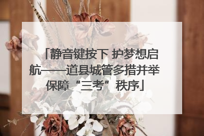 静音键按下 护梦想启航——道县城管多措并举保障“三考”秩序