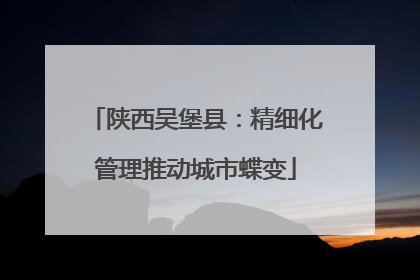 陕西吴堡县：精细化管理推动城市蝶变