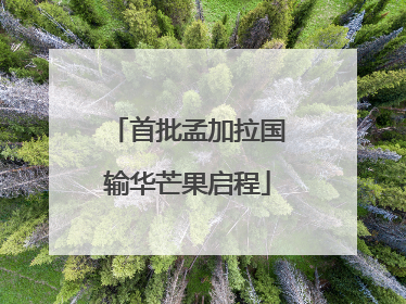 首批孟加拉国输华芒果启程