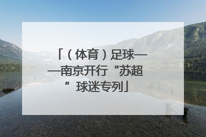 （体育）足球——南京开行“苏超”球迷专列