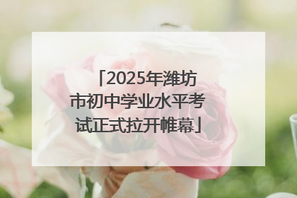 2025年潍坊市初中学业水平考试正式拉开帷幕