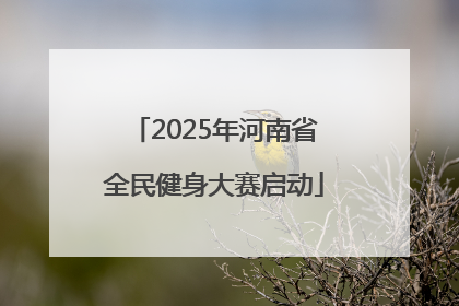 2025年河南省全民健身大赛启动