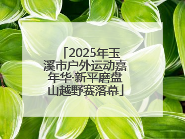 2025年玉溪市户外运动嘉年华·新平磨盘山越野赛落幕
