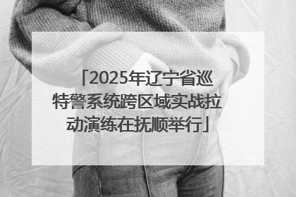 2025年辽宁省巡特警系统跨区域实战拉动演练在抚顺举行