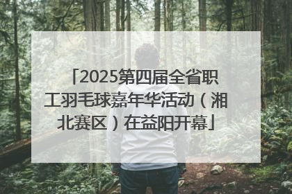 2025第四届全省职工羽毛球嘉年华活动（湘北赛区）在益阳开幕