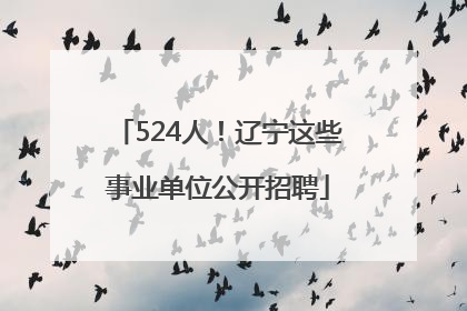 524人！辽宁这些事业单位公开招聘