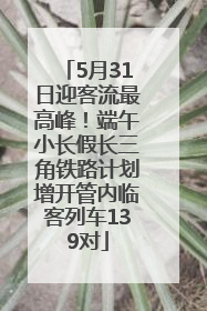 5月31日迎客流最高峰！端午小长假长三角铁路计划增开管内临客列车139对