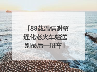 88载温情谢幕 通化老火车站送别最后一班车