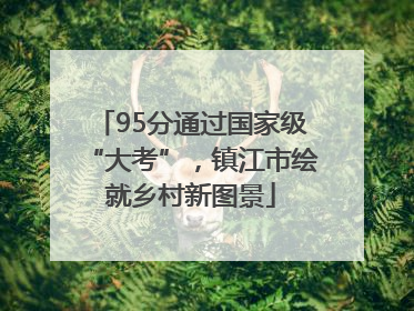 95分通过国家级“大考”，镇江市绘就乡村新图景