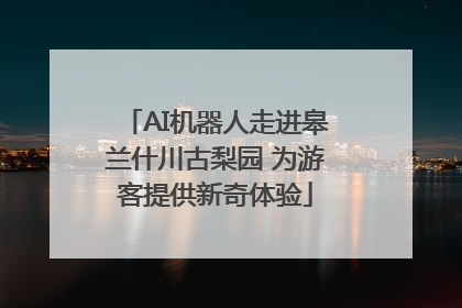 AI机器人走进皋兰什川古梨园 为游客提供新奇体验