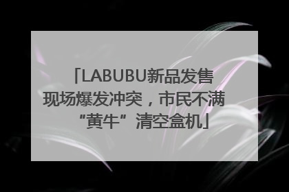 LABUBU新品发售现场爆发冲突，市民不满“黄牛”清空盒机
