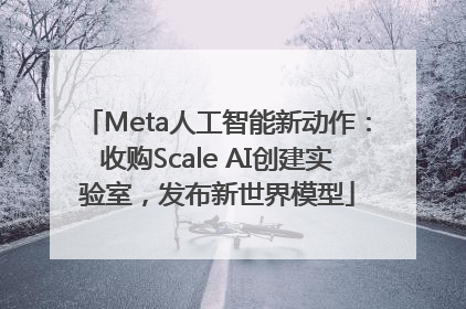 Meta人工智能新动作：收购Scale AI创建实验室，发布新世界模型